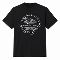 Short-sleeved T-shirt: Island Outline Motif