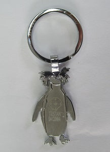 Chromium Penguin Key Ring