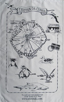 Island Map Tea Towel