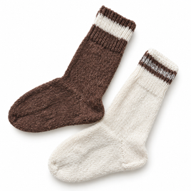Hand Knitted Island Wool Socks