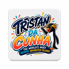 Tristan da Cunha Penguin Fridge Magnet