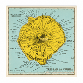 Large Tristan da Cunha Map