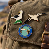 Large RSPB Wildlife Pin Badge