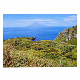 Tristan da Cunha in the distance from Nightingale Island Postcard ( Pack of 3 )