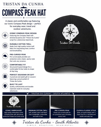Compass Point Hat 'Compass' Peak Hat| tristandacunha