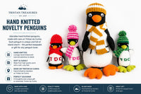 Hand Knitted locally made 'Novelty' Penguins