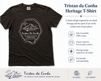Short-sleeved T-shirt: Island Outline Motif