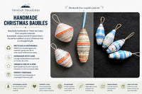Christmas Baubles - 6cm x 2cm