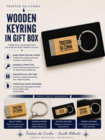 Wooden Key Ring with Gift Box